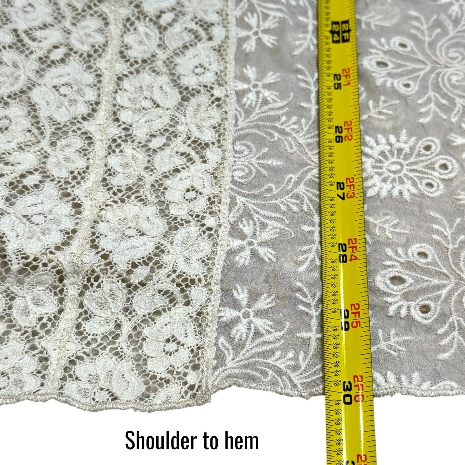 4LoveAndLiberty Johnny Was Ivory Sheer Embroidered Boho Ethereal Fairy Blouse S - Image 11