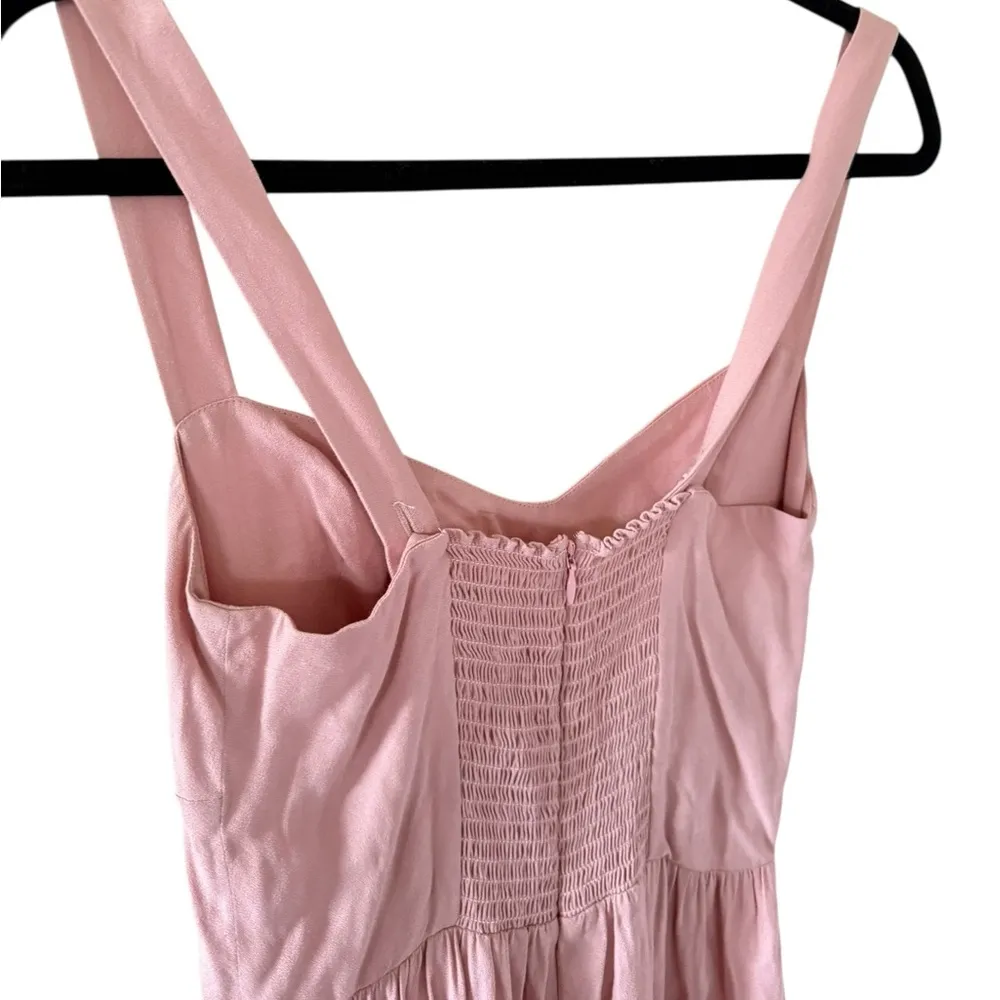 Reformation Blush Pink Midi Dress - Image 5