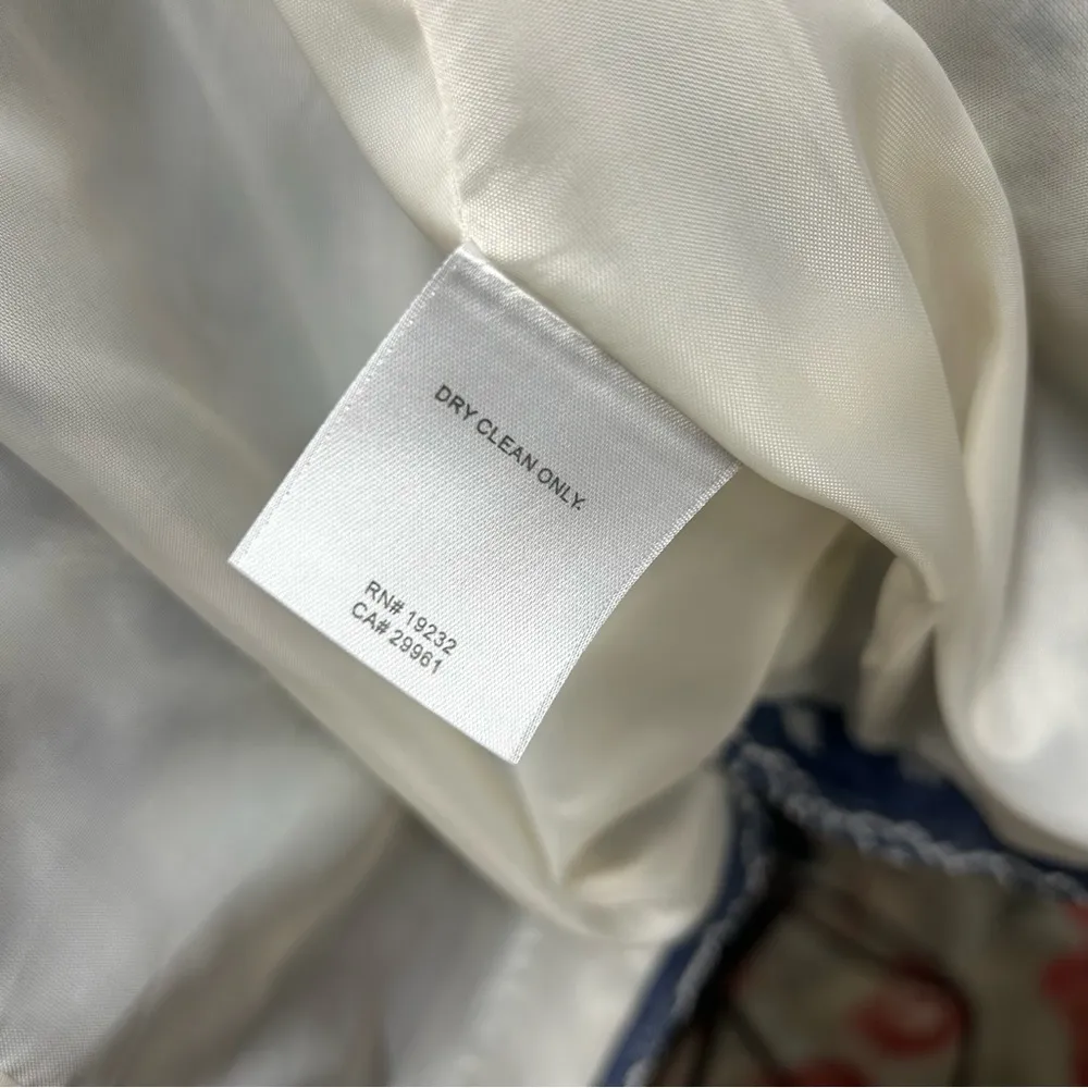 Alfred Dunner Blue Green Turquiose Striped Beaded Open Lined Jacket Size 6P - Image 3