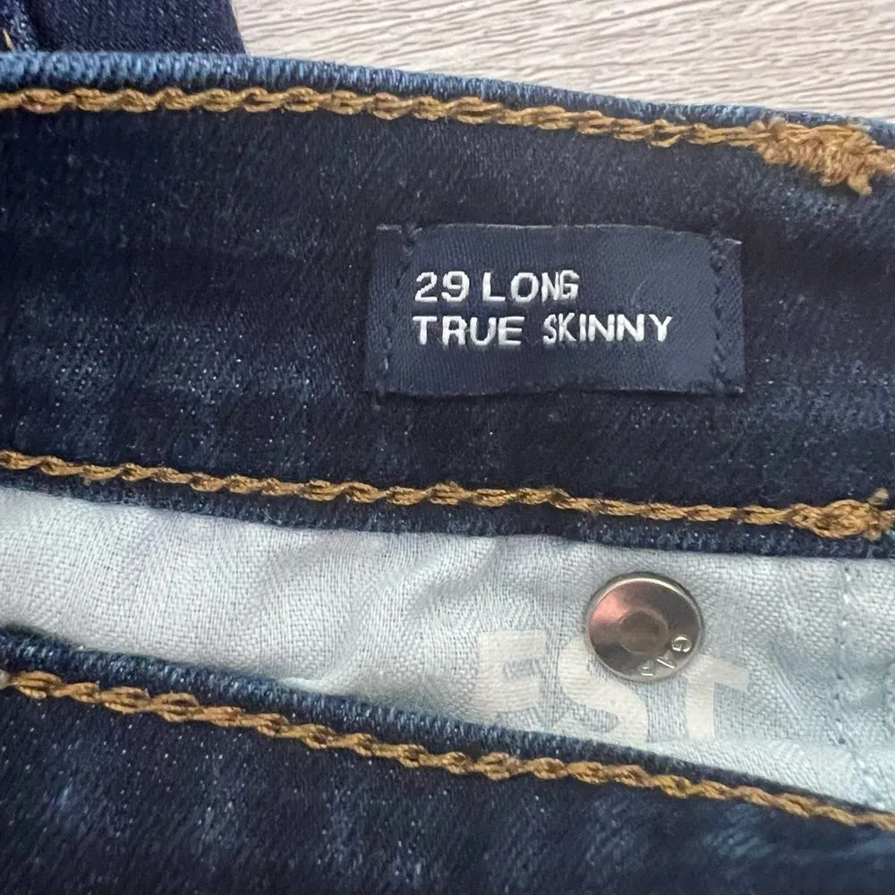 GAP Stretch True Skinny Rinsed Denim Jeans Size 29 - Image 6