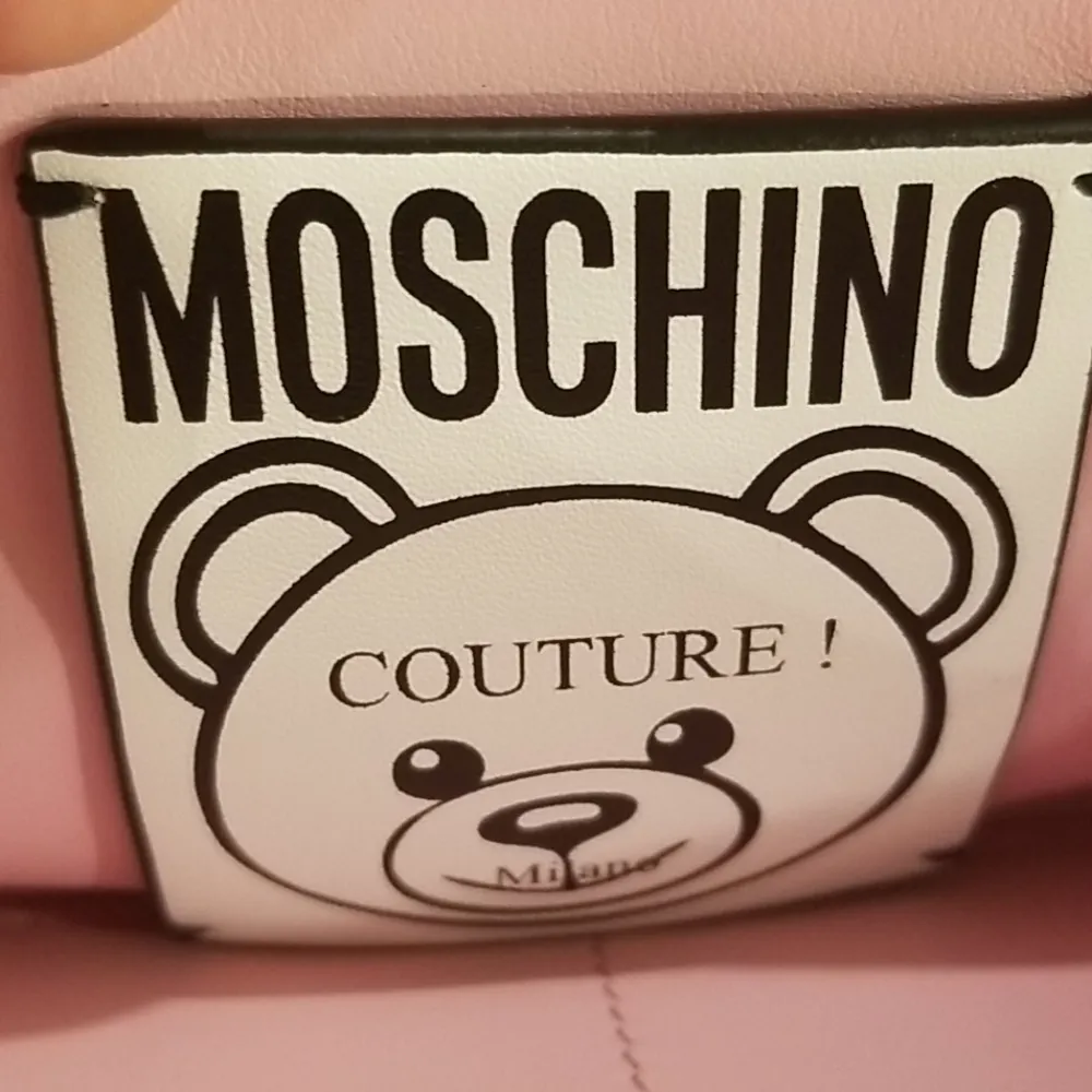 💕MOSCHINO💕 Space Ship Bear Zip Around Wallet Pink NWT 100% Leather - Image 12