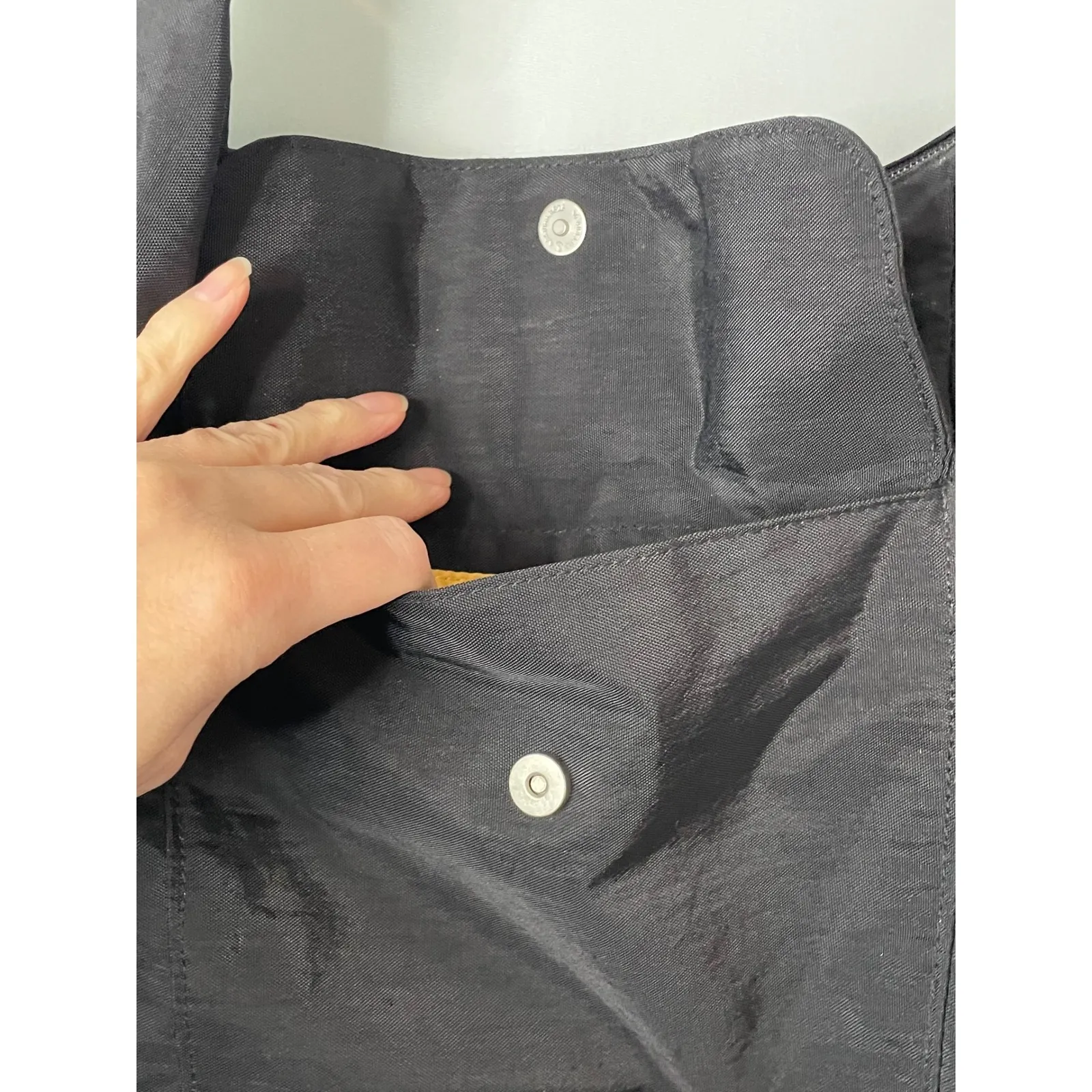 Baggallini Black Nylon Shoulder Bag Hobo Purse Adjustable Strap - Image 5