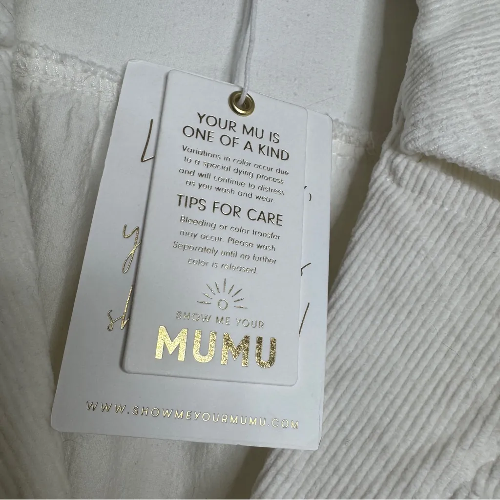 NWT Show Me Your Mumu Belted Outlaw Dress Cream Corduroy size XL Plus Size - Image 15