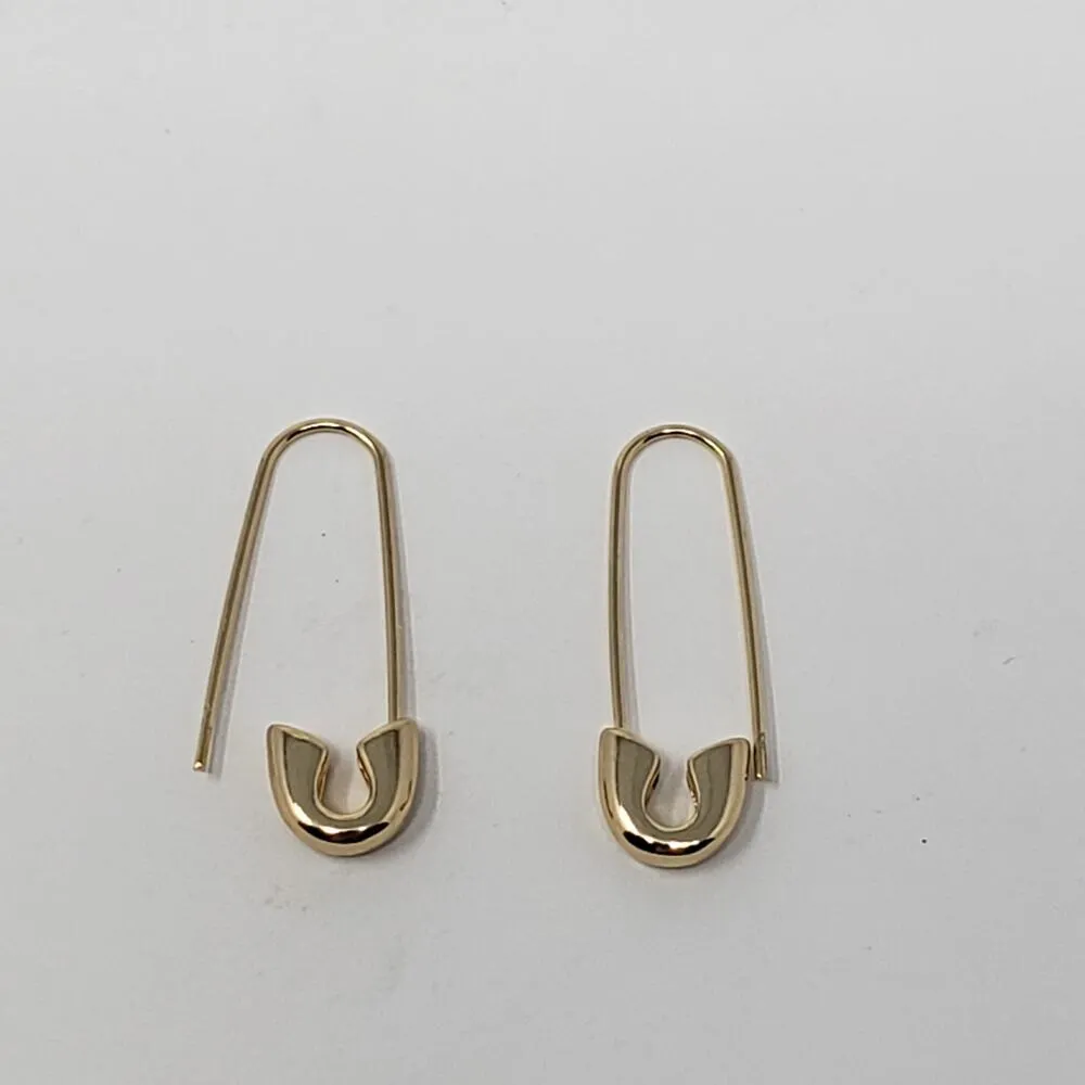NWT Sugarfix by Baublebar Gold-Tone Safety Pin Threader Earrings Women's - Image 5