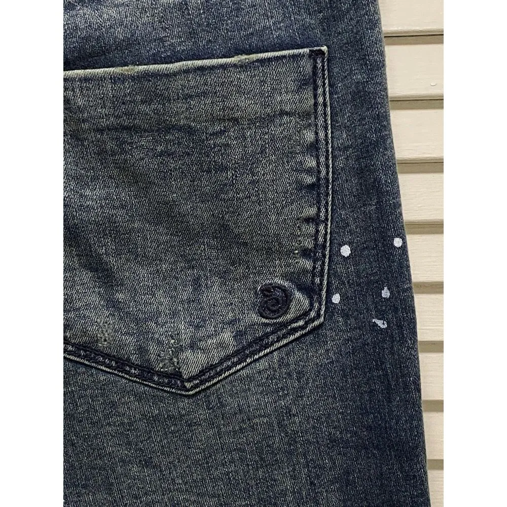 Indigo‎ Rein Size 7/27 Mid Rise Flare Bell Bottom Jeans Dark Wash Button Fly NWT - Image 8