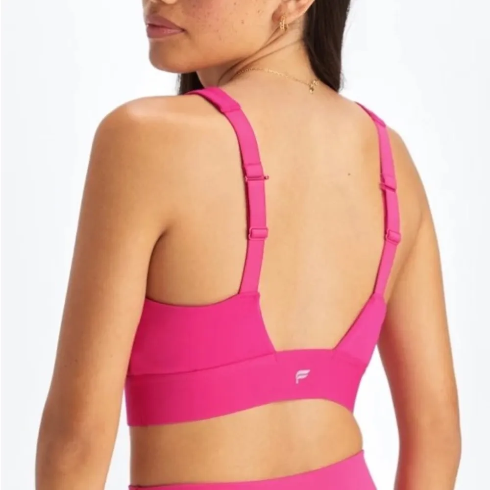 NWT Fabletics All Day Every Day Bra Plush Pink/Sprout - Image 3