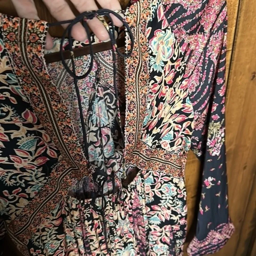 Free People Stevie Printed Long Sleeve Tunic Dress, Size S - Image 6