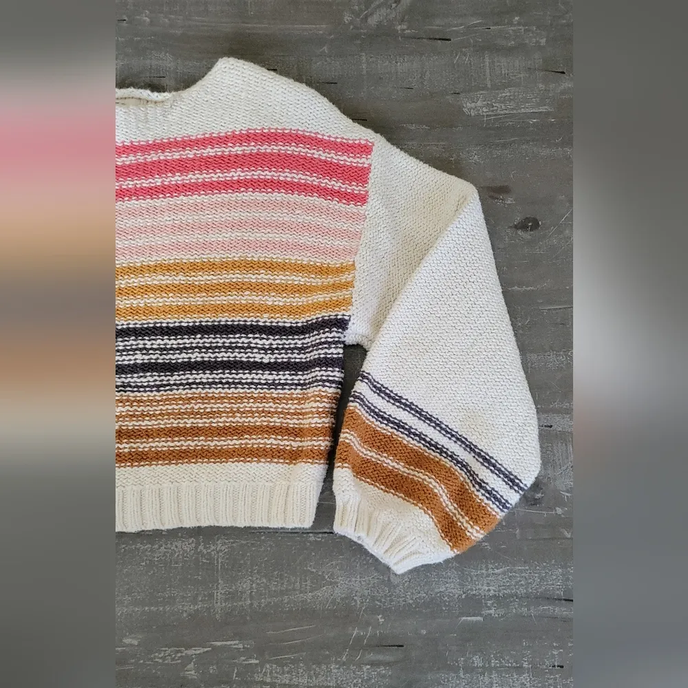 Billabong Striped Knit Sweater - Small - Image 8