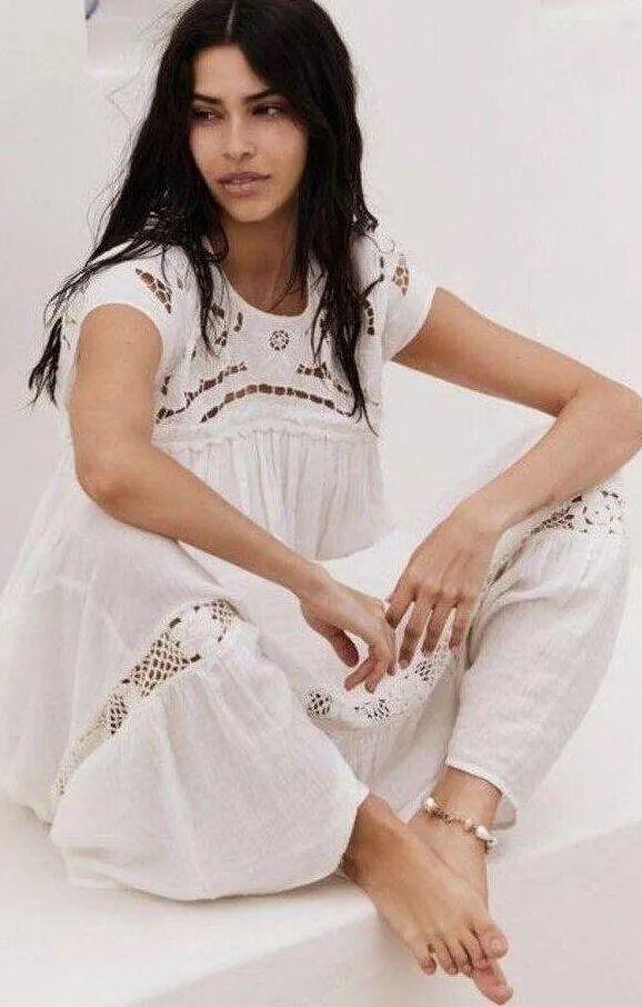 Cutwork Tee Maxi Dress - Image 2