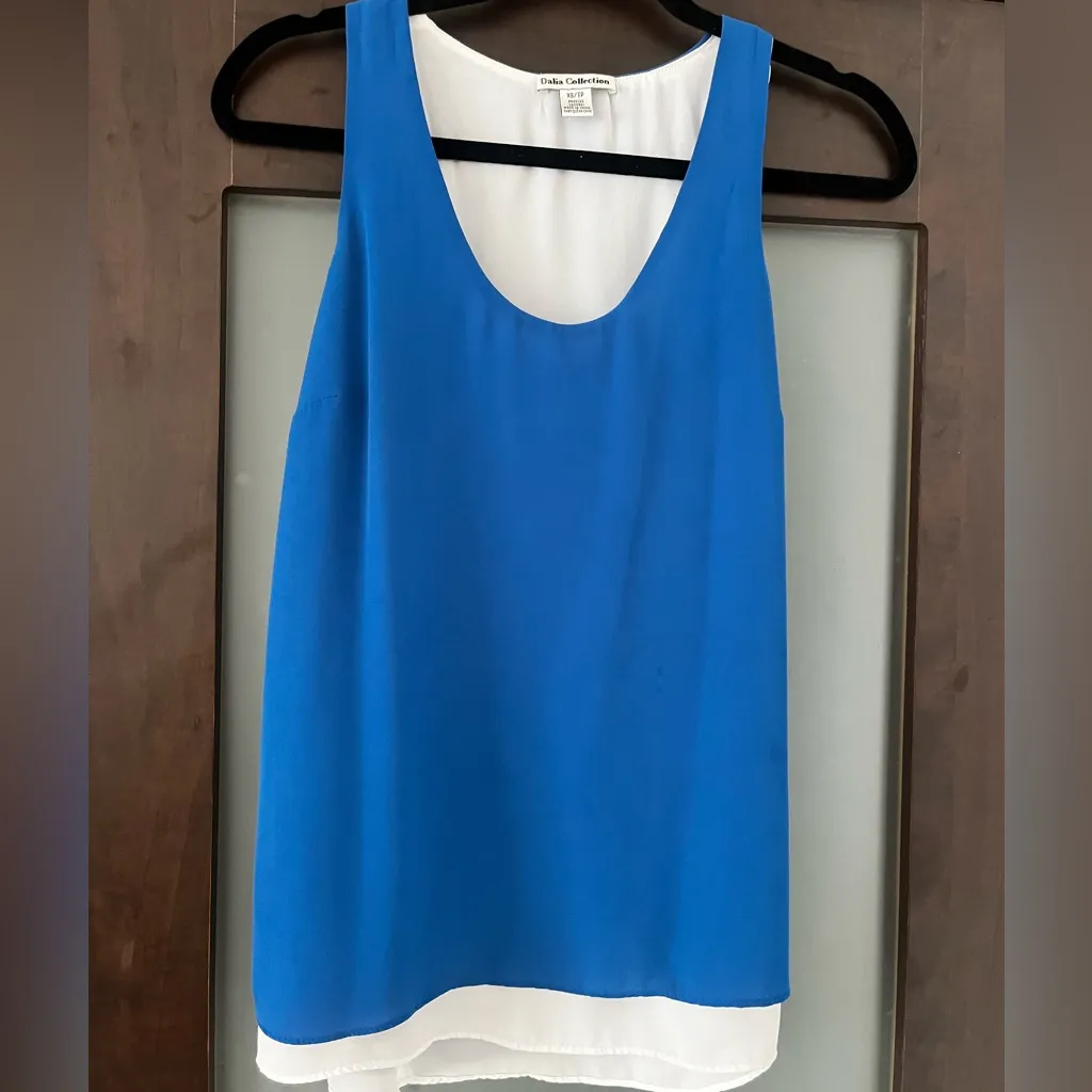 Dalia Collection  Vibrant Blue Tank Top - Image 4