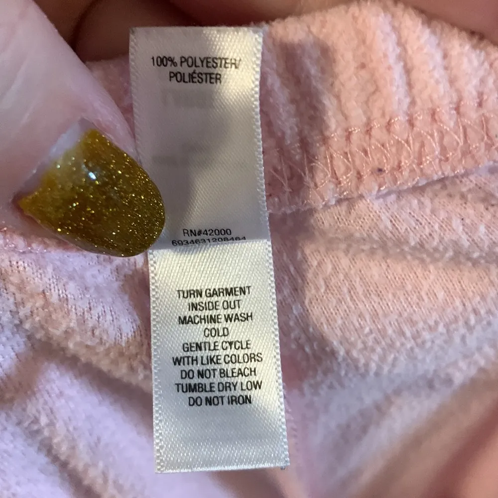 Pinkk Comfy pink cheetah print stretchy plush pajama pants Size L - Image 7