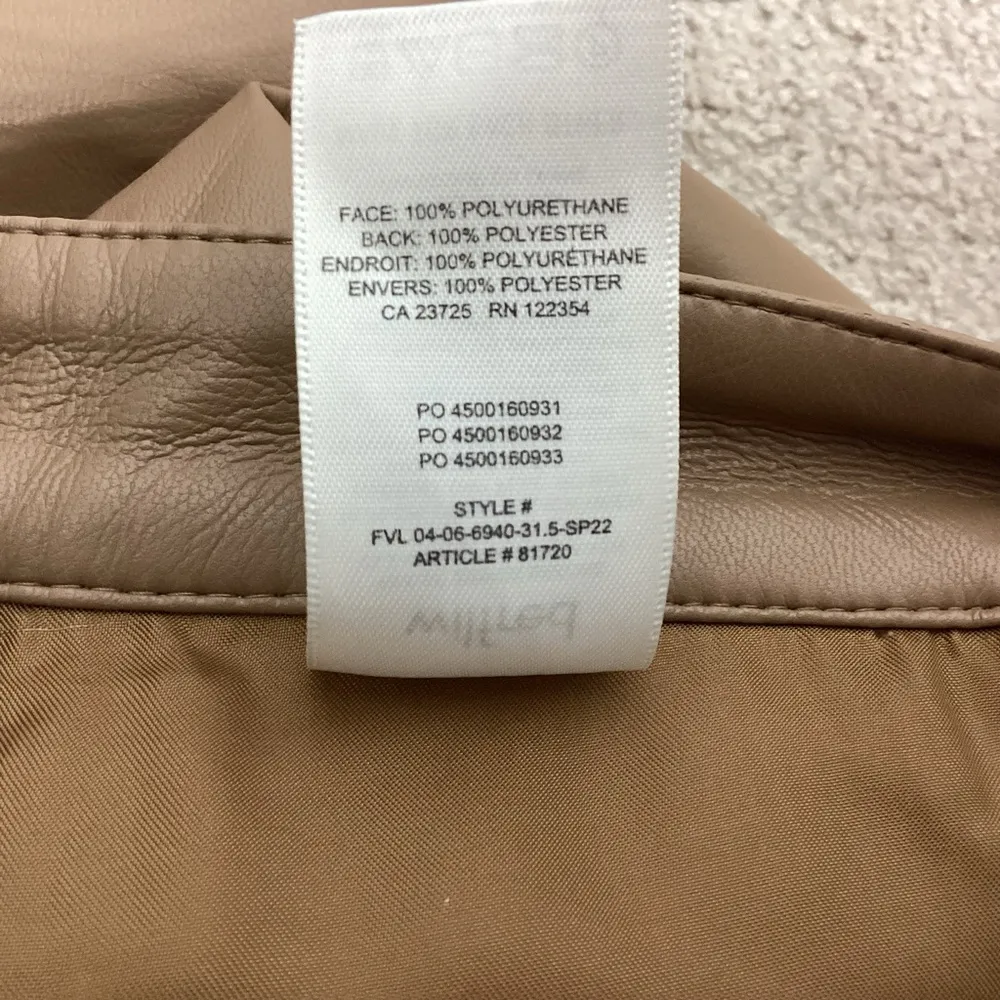 Wilfred Aritzia The Melina Pant Faux Leather Size 8 - Image 8