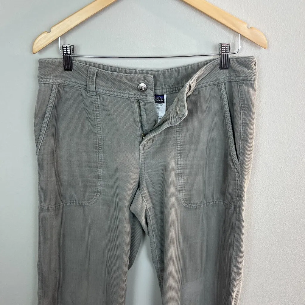 Patagonia‎ Corduroy Pants 8 Womens Gray Pockets Organic Cotton Bootcut Casual - Image 7