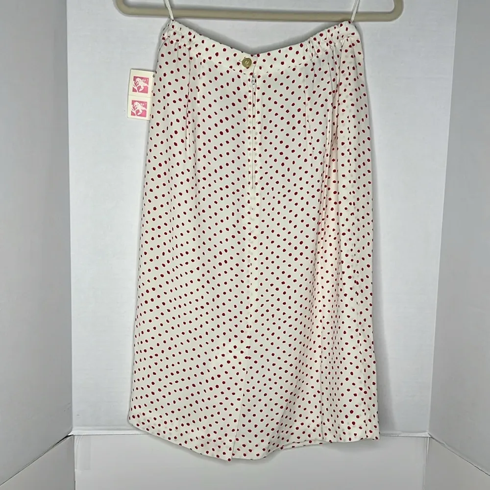 Vintage Weathervane Midi Skirt Made in USA Union ILGWU Label 8 Original Tag White - Image 9