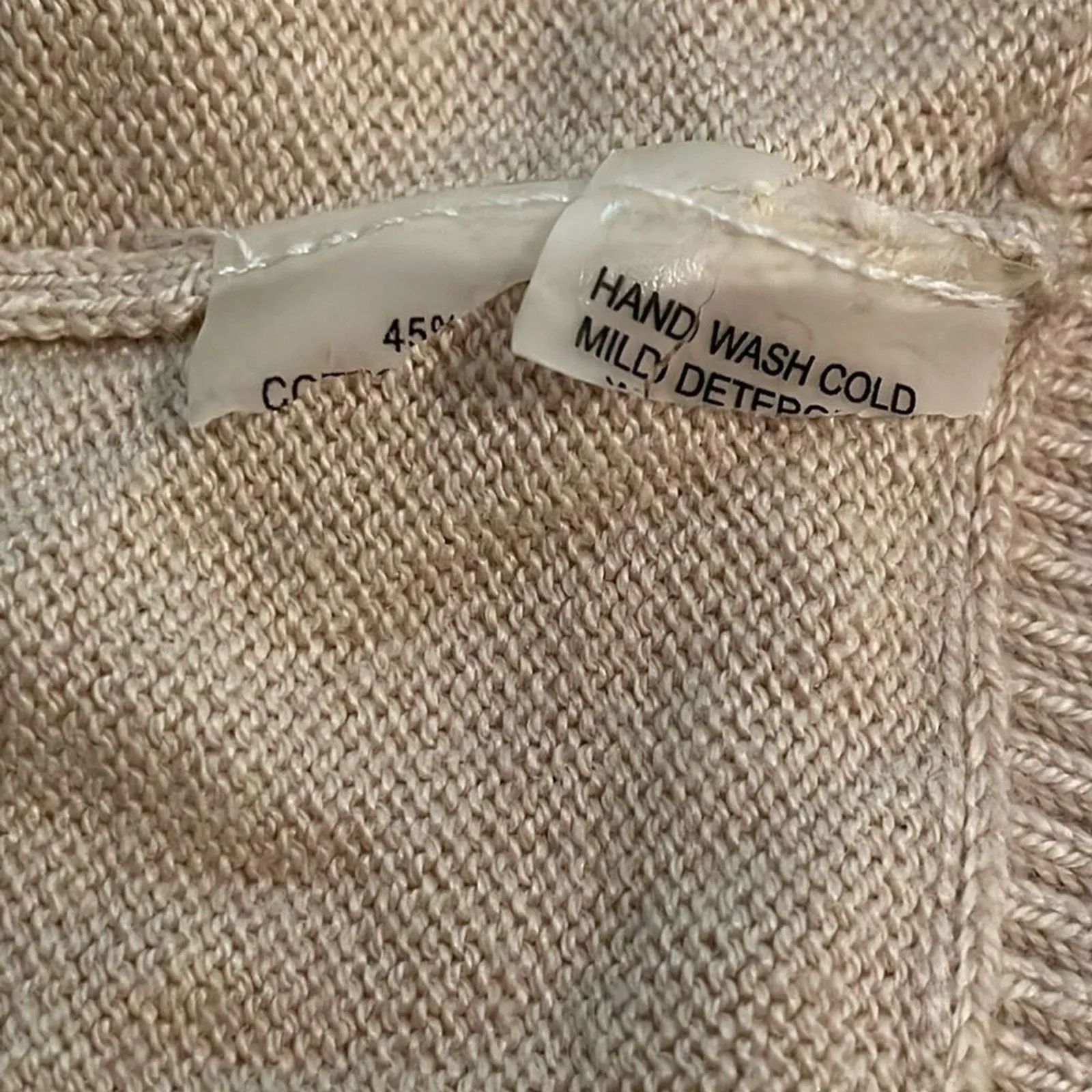 Magaschoni Beige Knit Open Cardigan Sweater Vest Womens Size Small? Lagenlook - Image 8