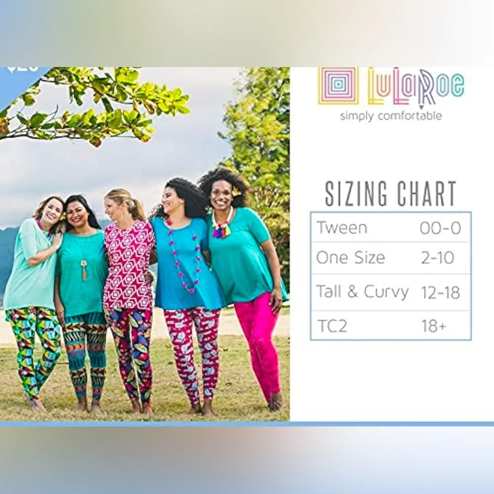 Lularoe womens OS (2-12) Patriotic USA Leggings New no tags - Image 5