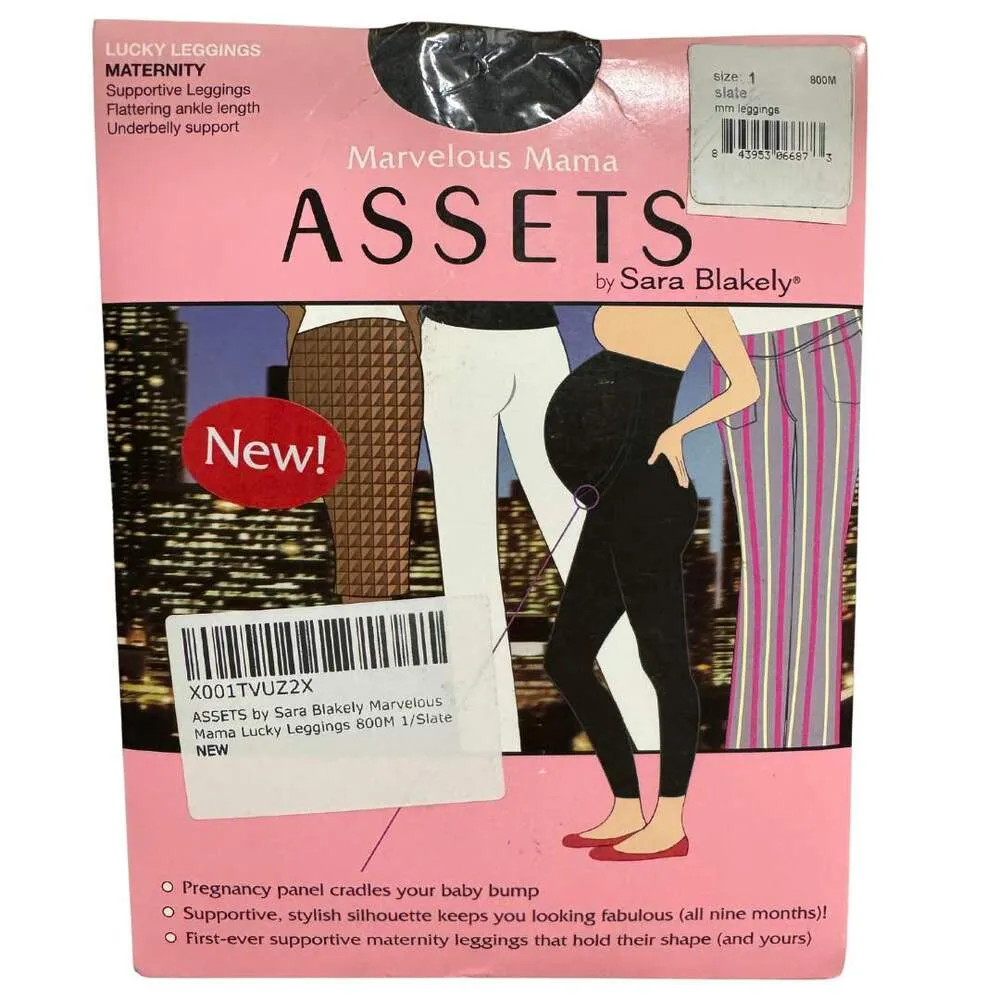 ASSETS BY SPANX Maternity Supportive Lucky Leggings Marvelous Mama Lucky XS 1 Gray Size undefined - Image 2