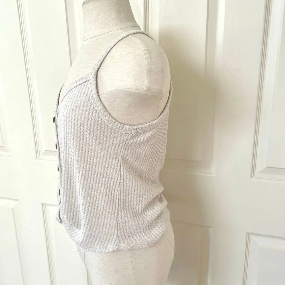 Sky and Sparrow knit button tank top - Image 7