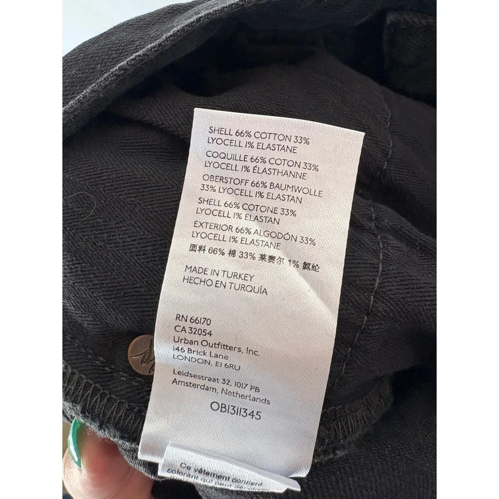 NWT Free People Boyfriend Bren Distressed Black Magic Jeans Beach Grunge Size 31 - Image 11