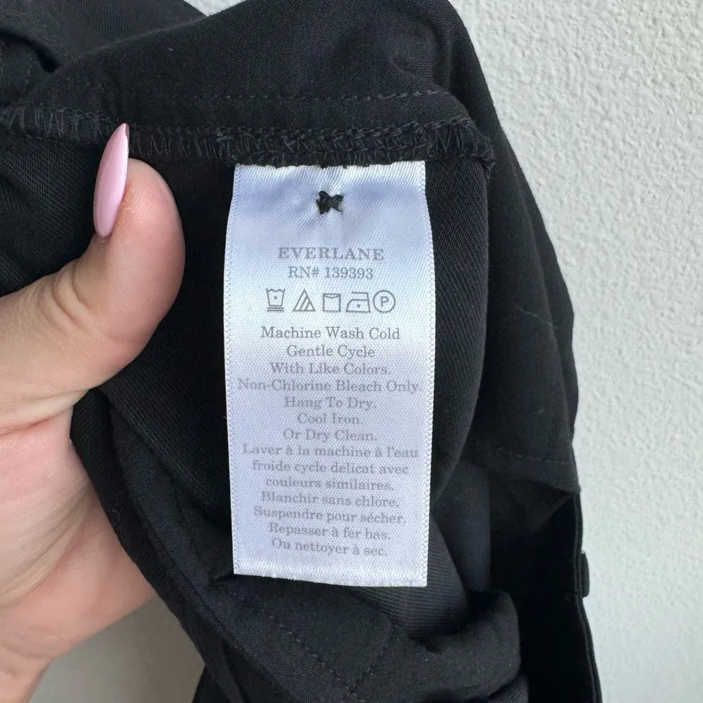 Everlane Draper Short Buttersmooth Safari Chino Shorts Black Size 4 Small Tencel - Image 6