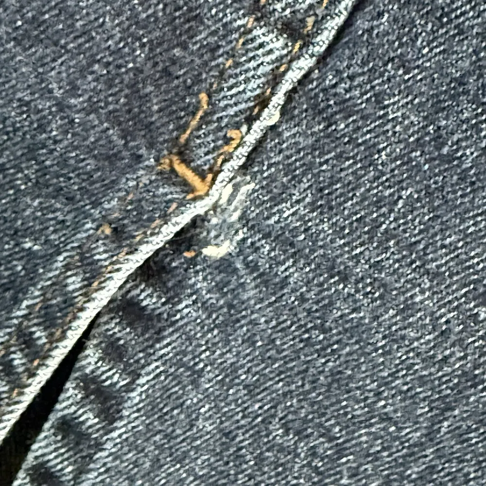 Lauren Ralph Lauren Jean Co Blue Denim Straight Skirt Women's Sz 4 Leather Patch - Image 5