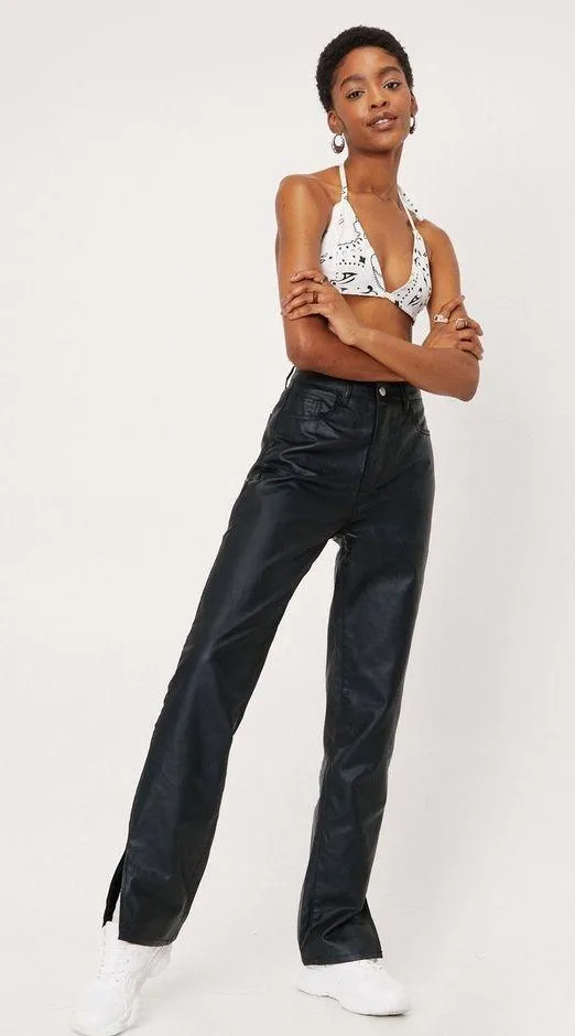 Leather Pants Size 4 - Image 2