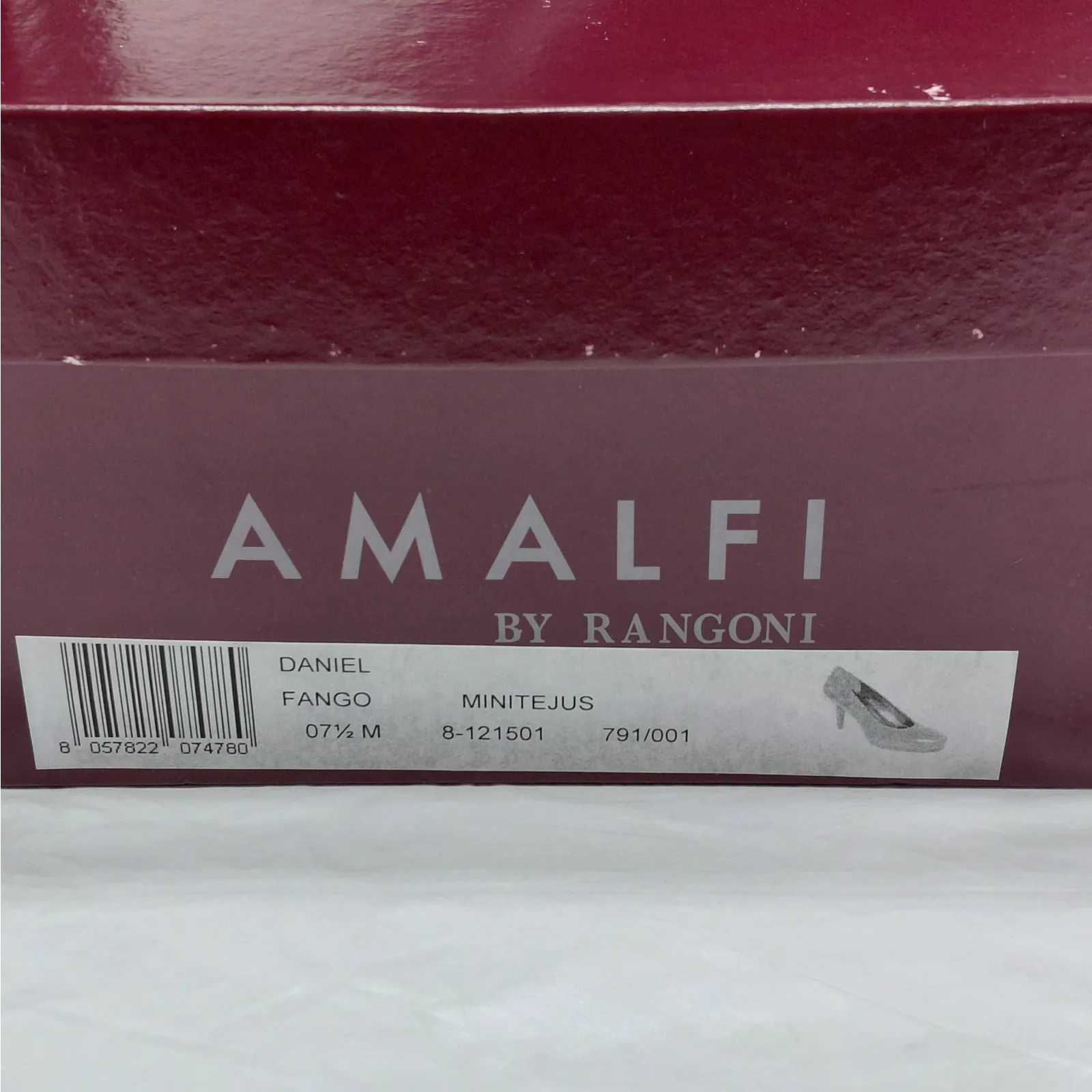 Amalfi by Rangoni Daniel Pumps Women's 7.5M Brown Textured Italy High Heel Shoes Size 7.5 - Image 3