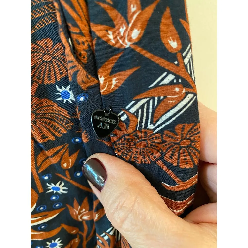 Elastic Waist Pull On Hanley Trouser Blue Orange Women's Size XL - Image 5