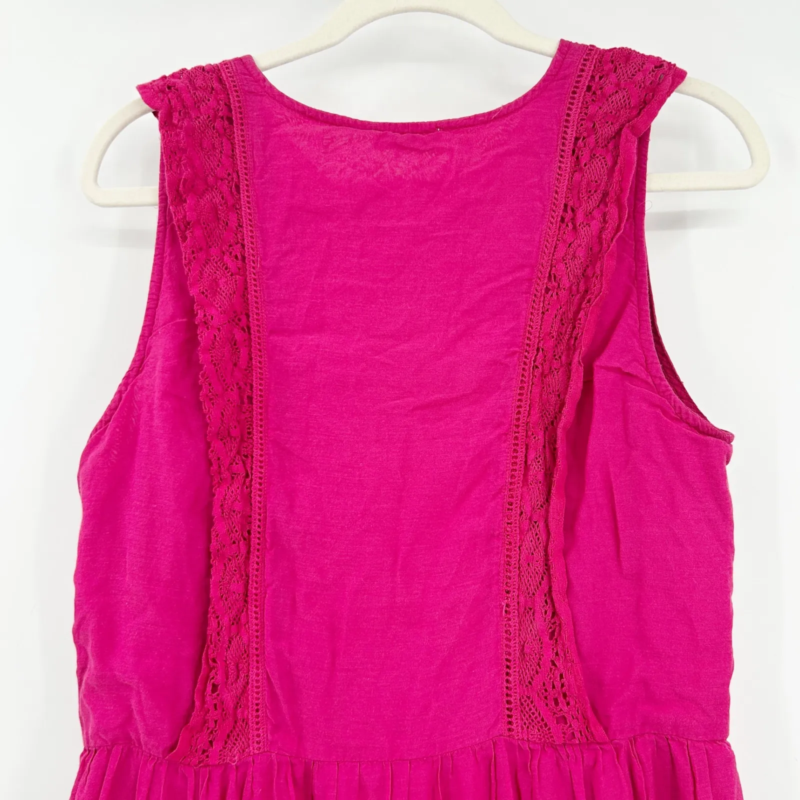 Sundance Womens Bright Tomorrow Western Boho Peasant Lace Crochet Midi‎ Dress - Image 11