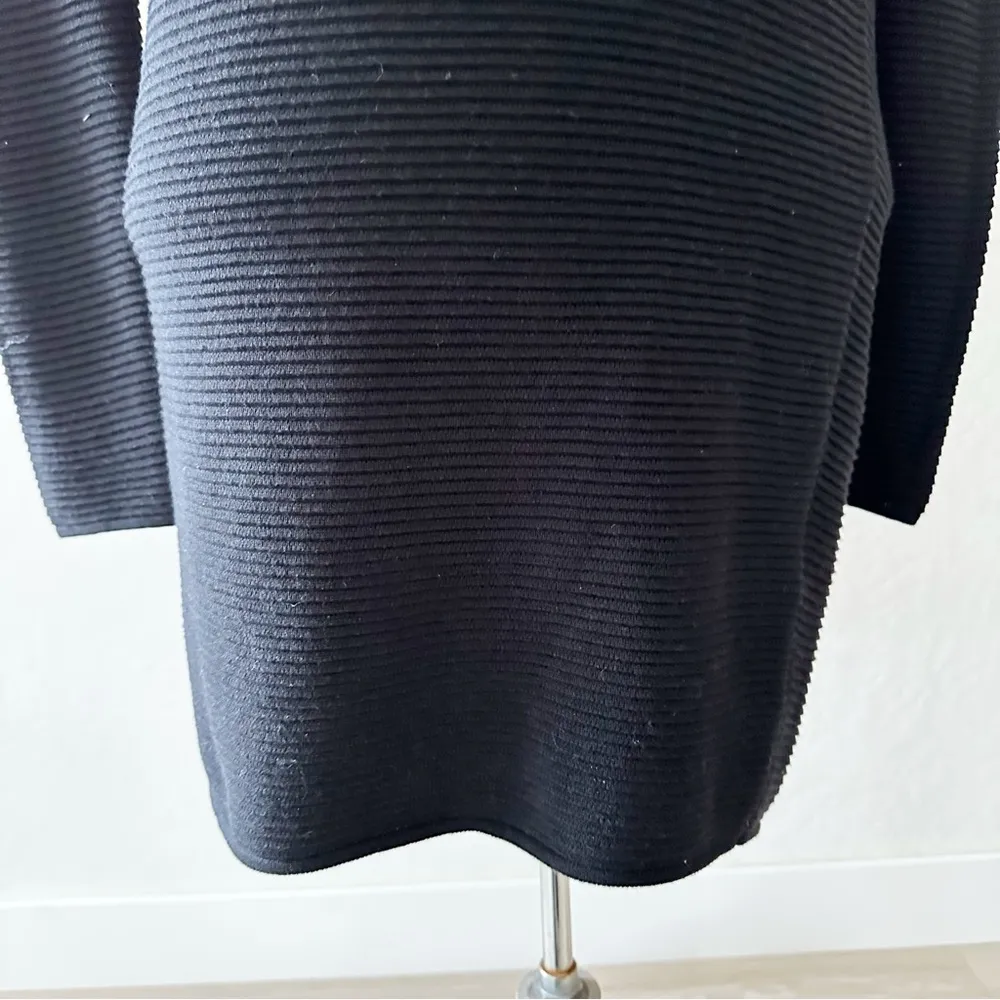 Wilfred Campanule Ribbed Silk Cashmere Blend Sweater Dress Black NWOT XXS - Image 5