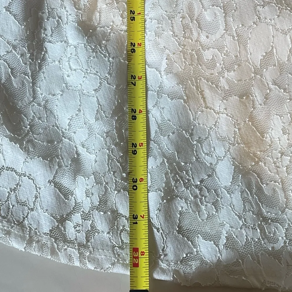 Windsor Women's Size L Elegant Ivory Lace Dress A-Line Scalloped NWT Formal - Image 11