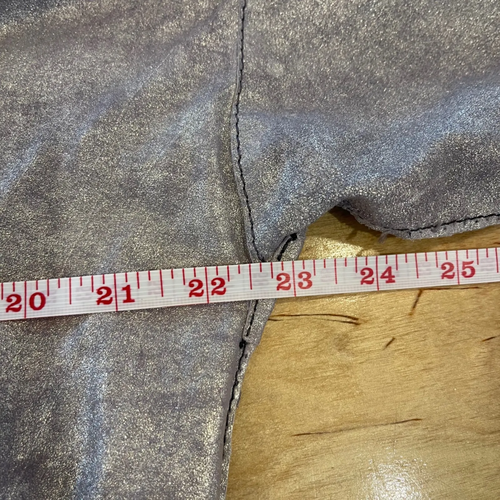 Susan‎ Reidwig Metallic Jacket Open Front Tie Long Sleeve Unique Design
Medium Silver - Image 5