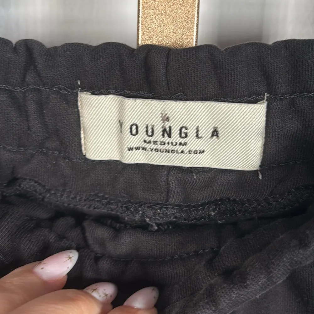 YoungLA Black Womens Effortless Athletic Shorts with Elastic Waistband Medium - Image 4