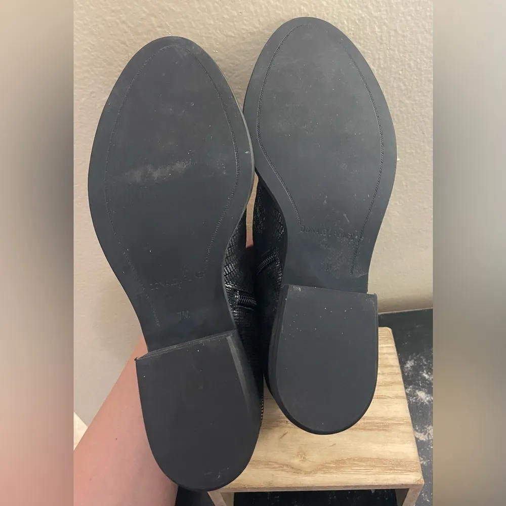 Donald Pliner  Metallic Lizard Print Leather Boot Size 7 Goth Unique Rock - Image 10