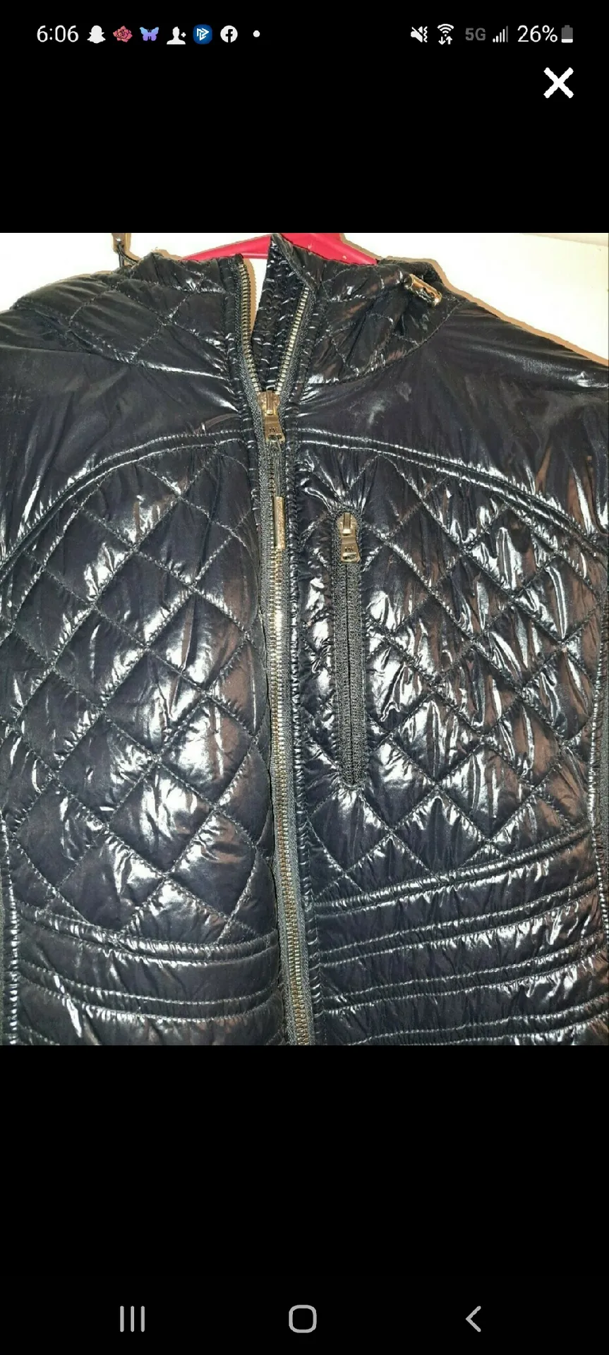 Michael Kors MICHAEL  Quilted Faux Fur Hooded Moto Jacket - Image 3