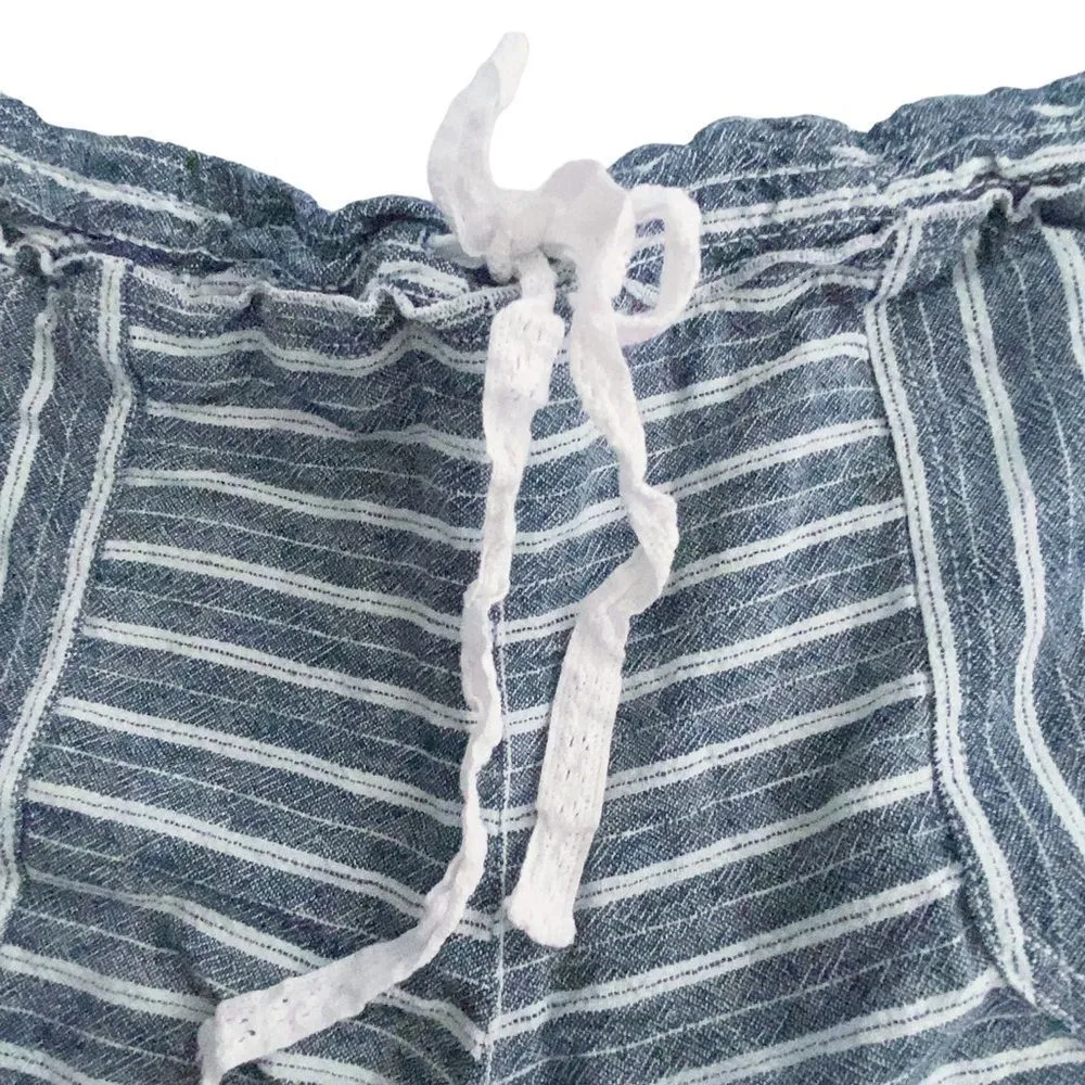 Rewind XL Striped lounge shorts adjustable Drawstring - Image 3