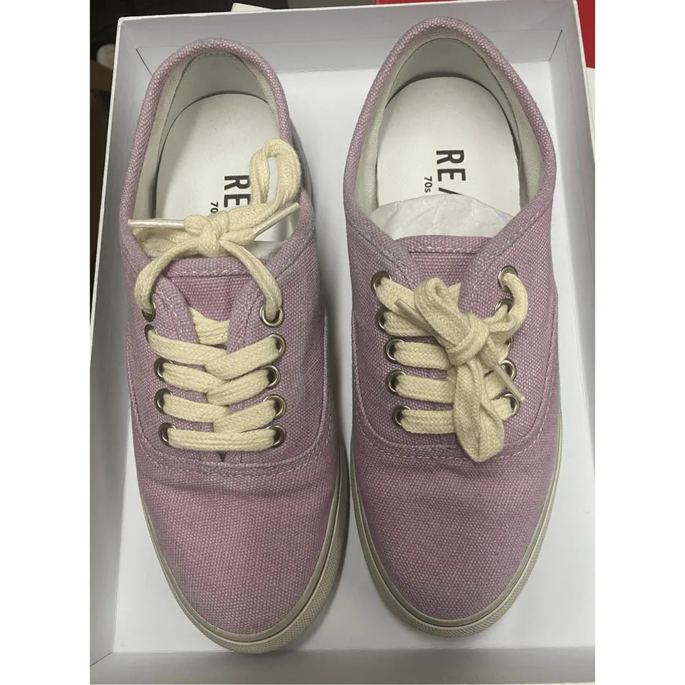 RE/DONE NIB 70s Skate Low Top Sneakers in Faded Lilac Size EU 38/US 8 - Image 6