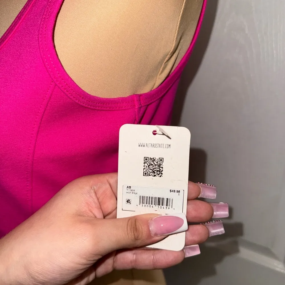 Altard State NWT Pink Corset Top Size XS Hot Pink - Image 2