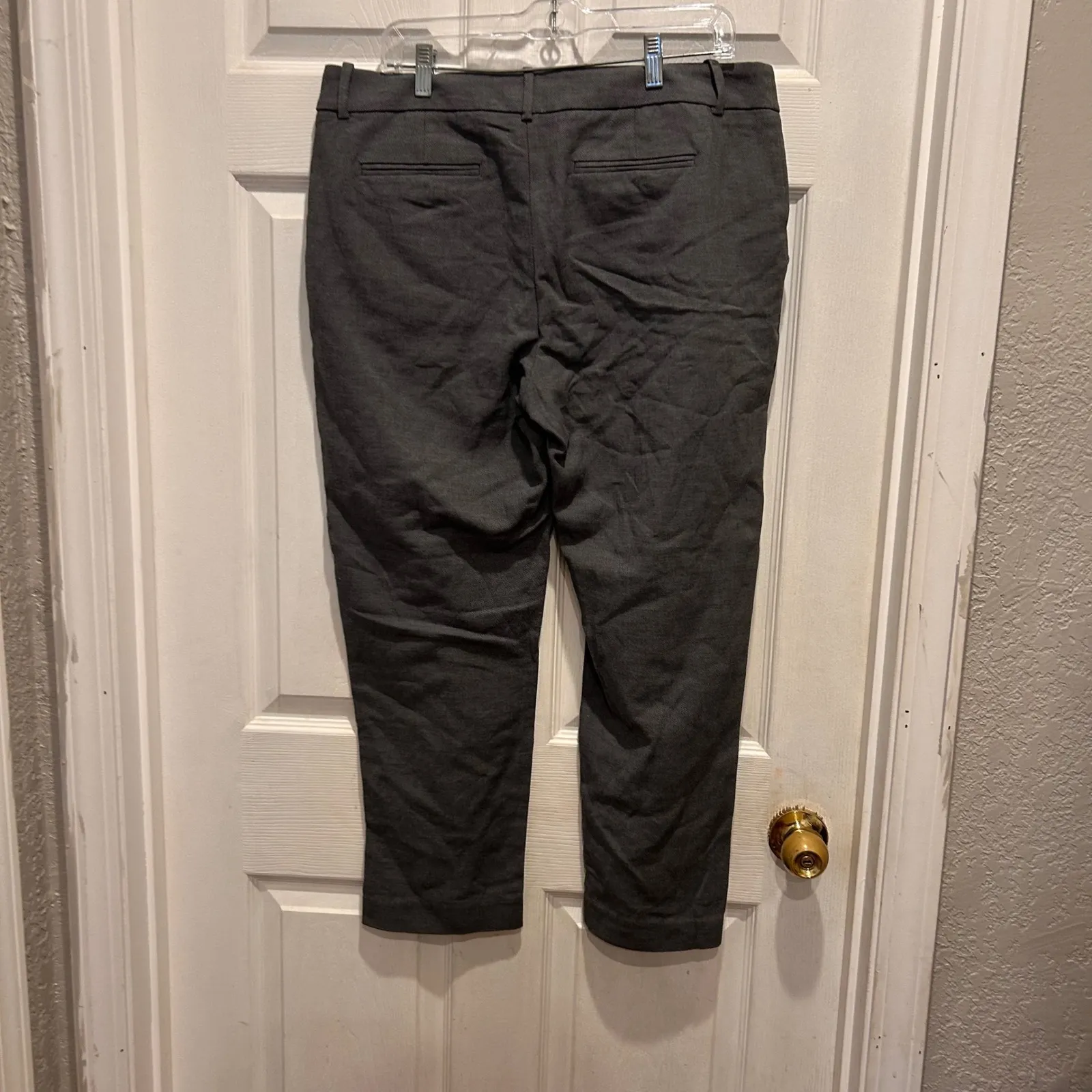 A New‎ Day Women's Size 14 Gray Stretch Cropped Dress Pants Career Casual - Image 5