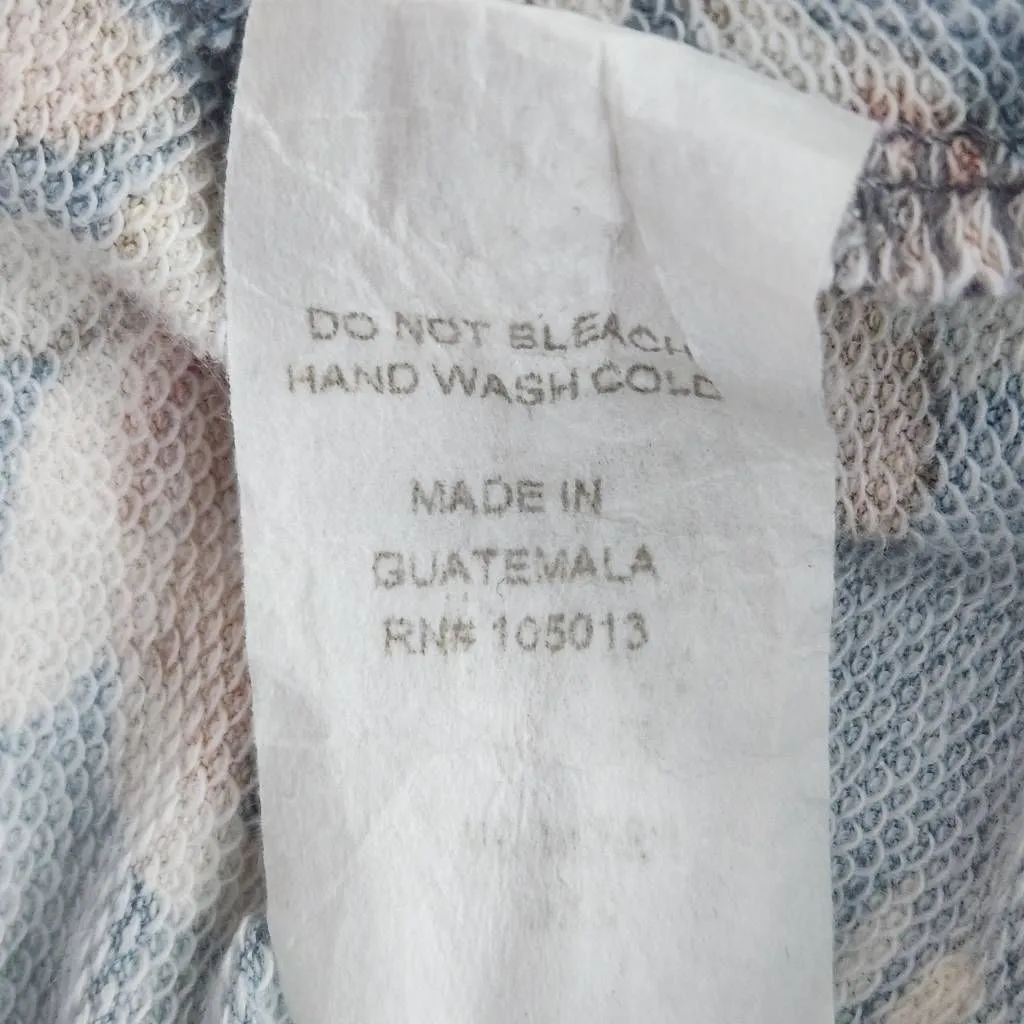 Andree by Unit Blue Floral Knit Top with Gray Raglan Sleeves Size 2X Floral Top - Image 8