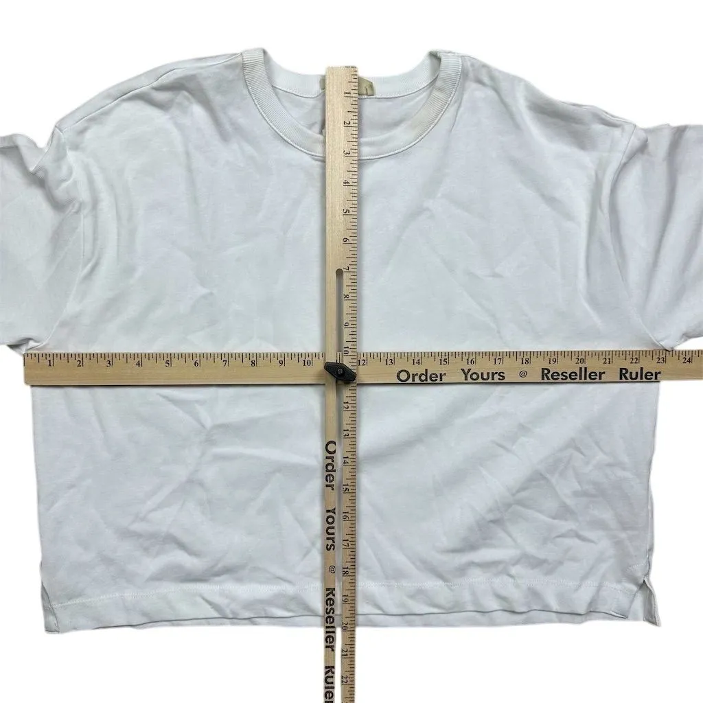 NWT Madewell Women's White Relaxed Boxy Tee Size M Casual Basic - Image 4