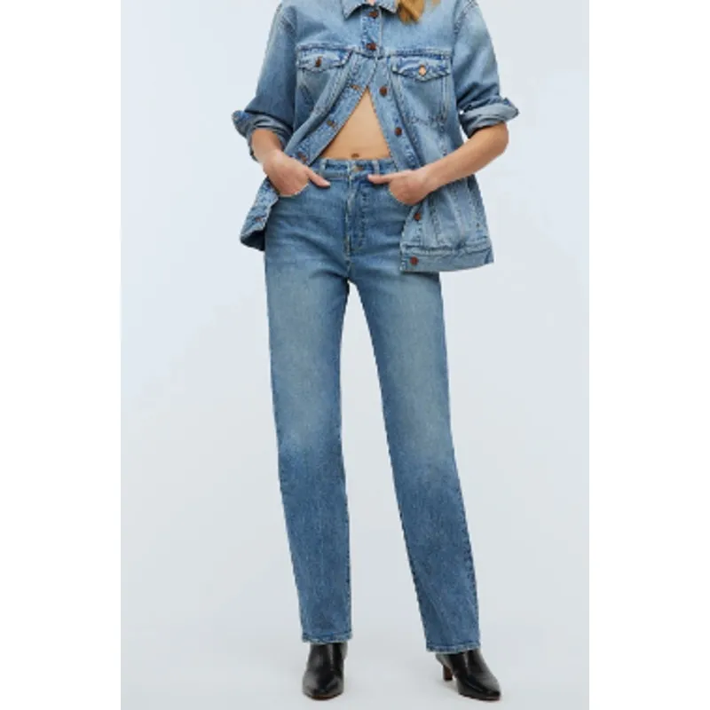 Madewell 90s Straight Jeans Women 25 High Rise Cotton Blend Denim - Image 3