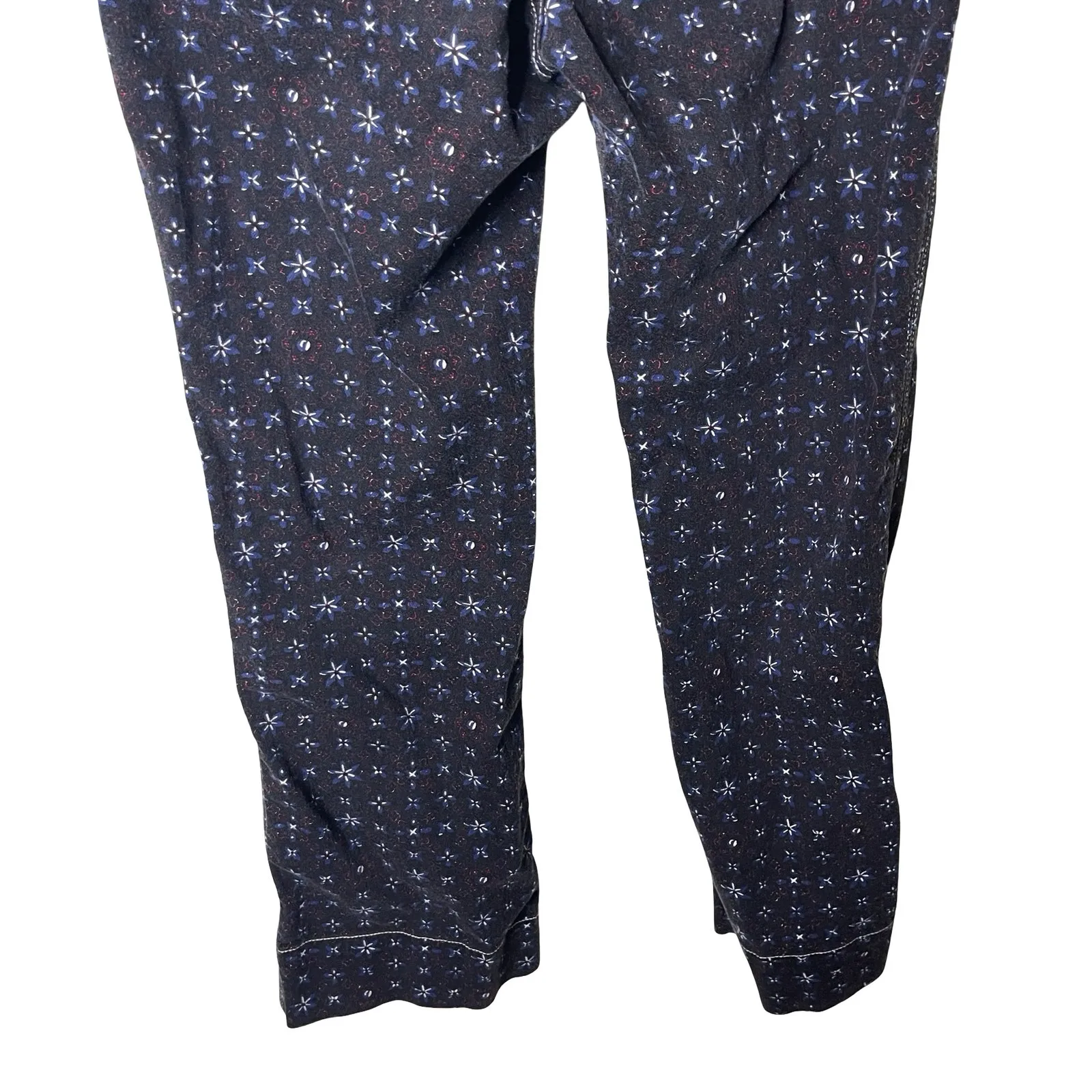 ULLA JOHNSON High waist cropped wide leg Ellis Jeans In Blue Floral Sz 4 - Image 7