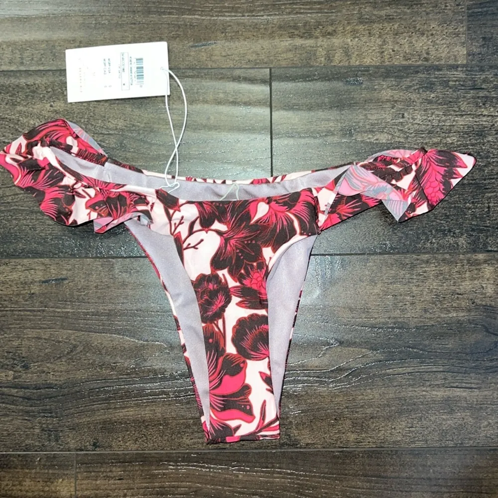 NWT  Rose Cali Ruffle High Leg Cheeky Bottom - Image 2