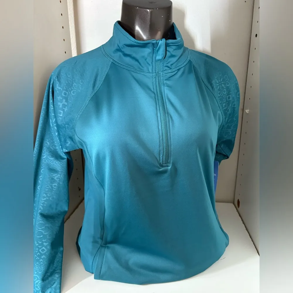 NWT Marika woman’s Gaia Tec fleece pullover size XL Green - Image 11