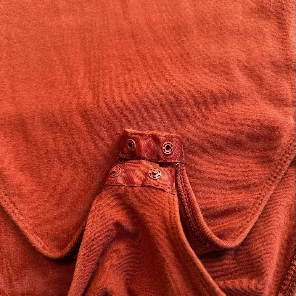 Old Navy Fitted Sleeveless Square Neck Rust Bodysuit - Image 7