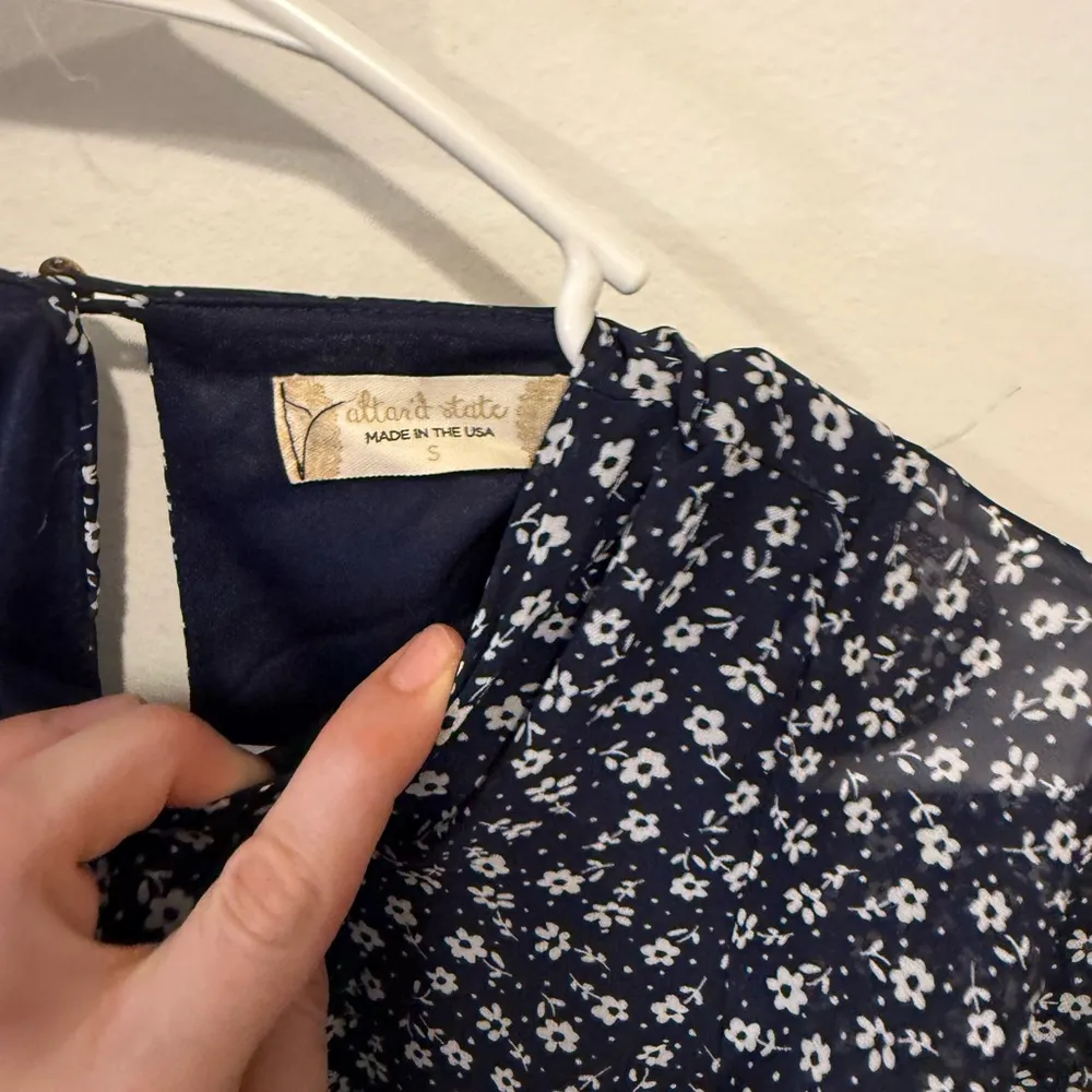 Altar'd State Women's Navy and Blue Dress - Image 3