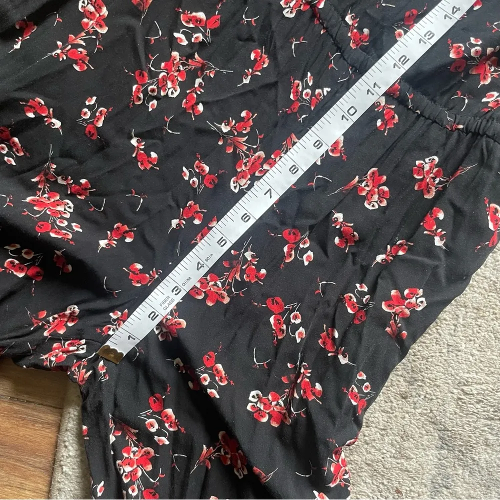 VELVET By Graham Spencer for Anthropologie Floral Cropped Wide Leg Jumpsuit - Image 10