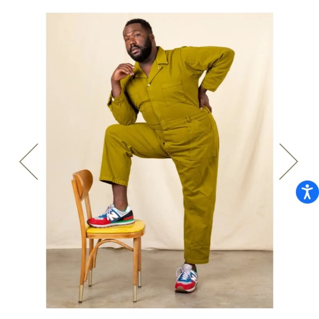 Big Bud Press Everyday Utility Jumpsuit Cotton Olive Green Small EUC - Image 11