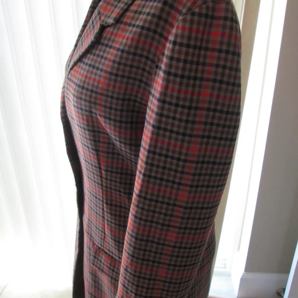 NWT BB Dakota Plaid Camel Blazer - Size Medium - Image 3